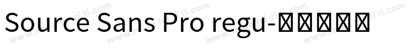 Source Sans Pro regu字体转换